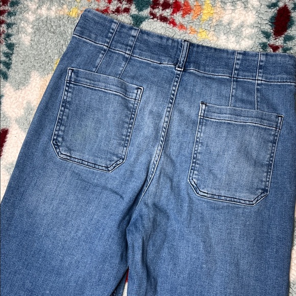 Maeve Anthropologie The Colette Crop High-Rise Wide-Leg Jeans - Picture 9 of 10